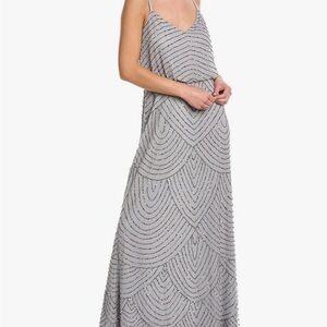 Adrianna Papell Embellished Blouson Gown